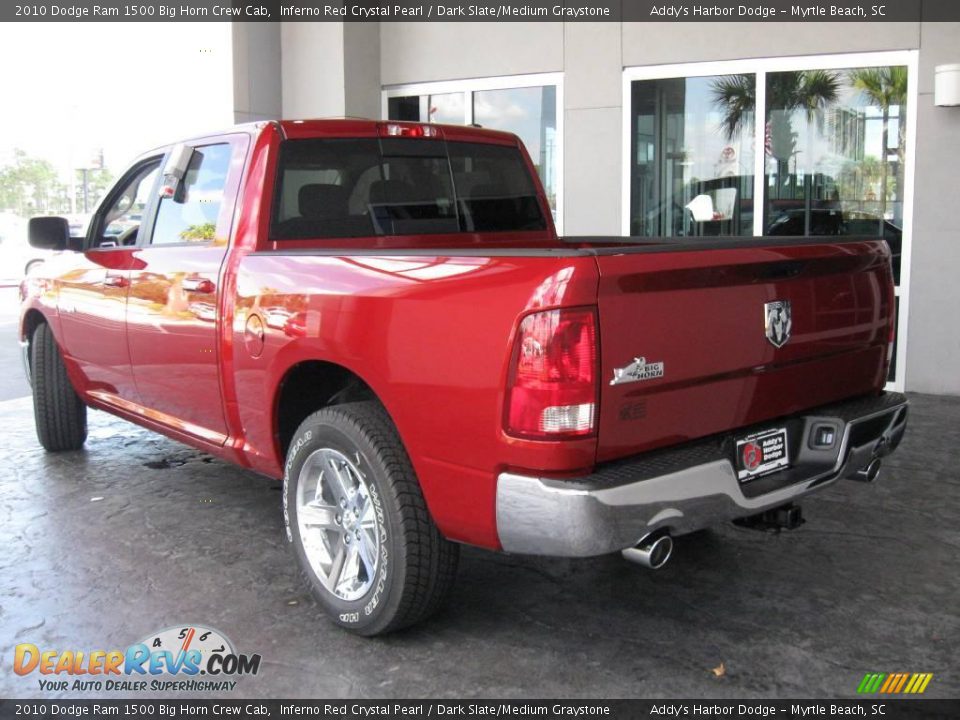 2010 Dodge Ram 1500 Big Horn Crew Cab Inferno Red Crystal Pearl / Dark Slate/Medium Graystone Photo #6