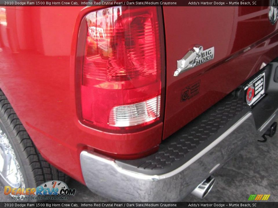 2010 Dodge Ram 1500 Big Horn Crew Cab Inferno Red Crystal Pearl / Dark Slate/Medium Graystone Photo #7