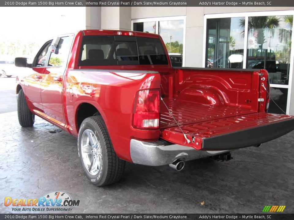 2010 Dodge Ram 1500 Big Horn Crew Cab Inferno Red Crystal Pearl / Dark Slate/Medium Graystone Photo #8