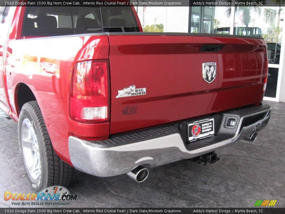 2010 Dodge Ram 1500 Big Horn Crew Cab Inferno Red Crystal Pearl / Dark Slate/Medium Graystone Photo #9