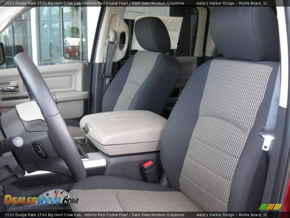 2010 Dodge Ram 1500 Big Horn Crew Cab Inferno Red Crystal Pearl / Dark Slate/Medium Graystone Photo #12