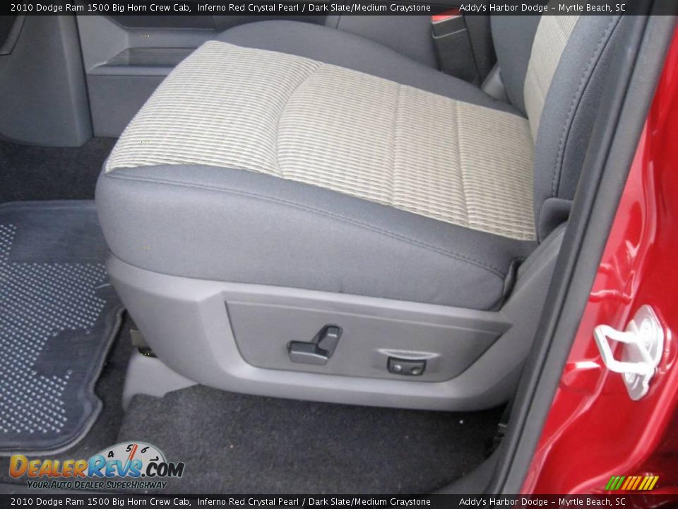 2010 Dodge Ram 1500 Big Horn Crew Cab Inferno Red Crystal Pearl / Dark Slate/Medium Graystone Photo #13
