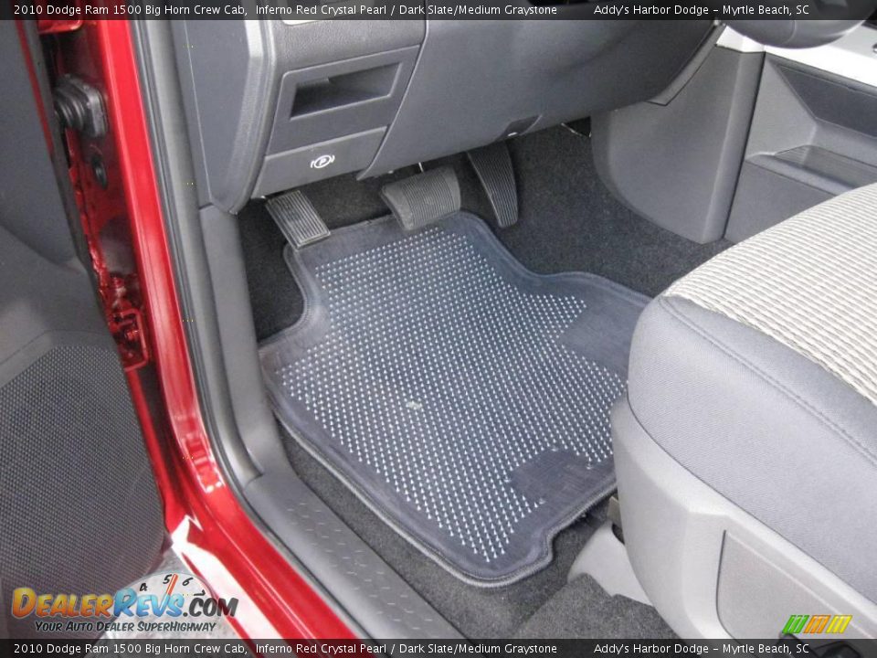 2010 Dodge Ram 1500 Big Horn Crew Cab Inferno Red Crystal Pearl / Dark Slate/Medium Graystone Photo #14
