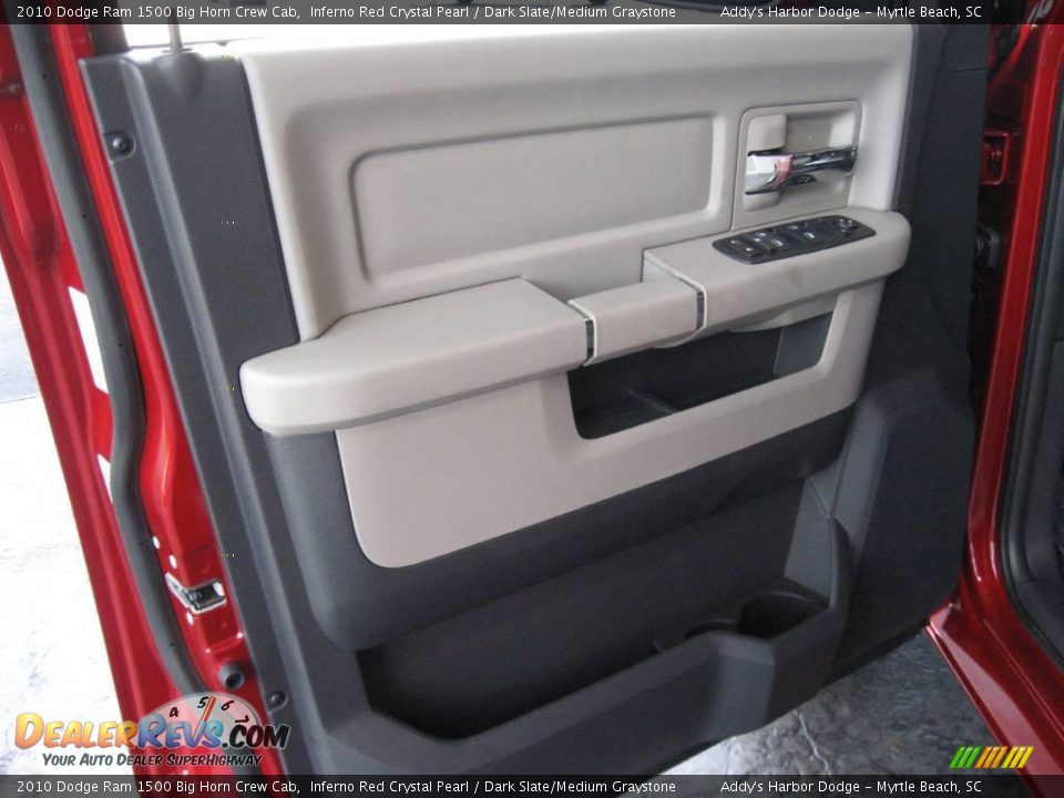 2010 Dodge Ram 1500 Big Horn Crew Cab Inferno Red Crystal Pearl / Dark Slate/Medium Graystone Photo #15