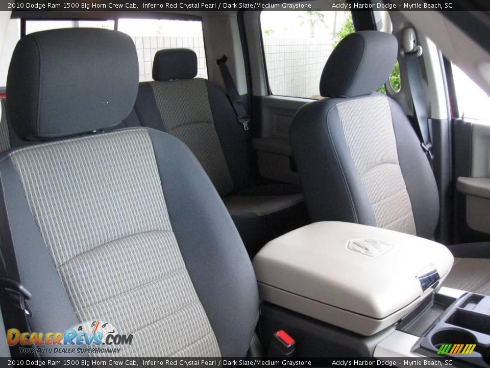 2010 Dodge Ram 1500 Big Horn Crew Cab Inferno Red Crystal Pearl / Dark Slate/Medium Graystone Photo #16