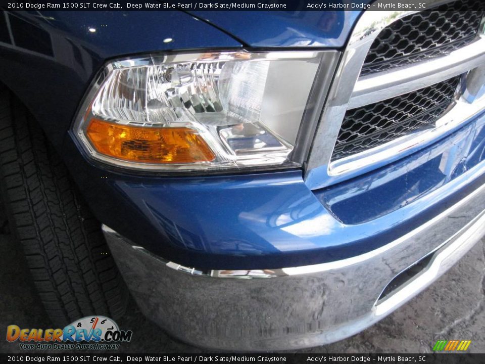 2010 Dodge Ram 1500 SLT Crew Cab Deep Water Blue Pearl / Dark Slate/Medium Graystone Photo #5