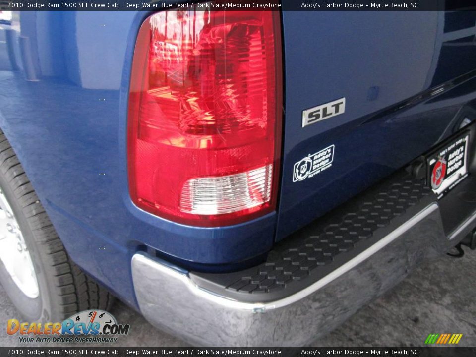 2010 Dodge Ram 1500 SLT Crew Cab Deep Water Blue Pearl / Dark Slate/Medium Graystone Photo #8