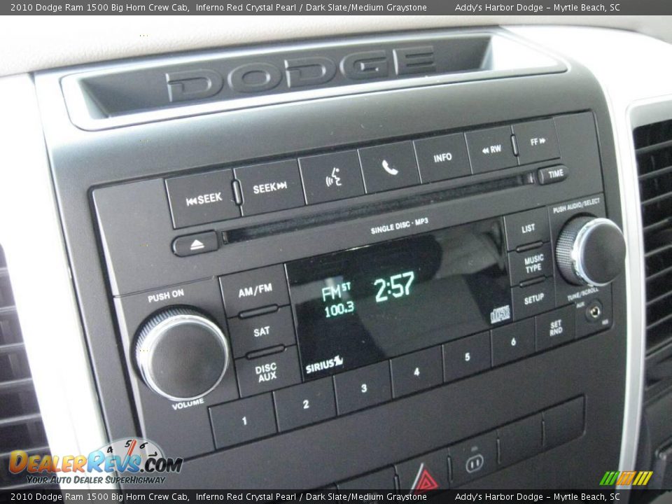 2010 Dodge Ram 1500 Big Horn Crew Cab Inferno Red Crystal Pearl / Dark Slate/Medium Graystone Photo #22