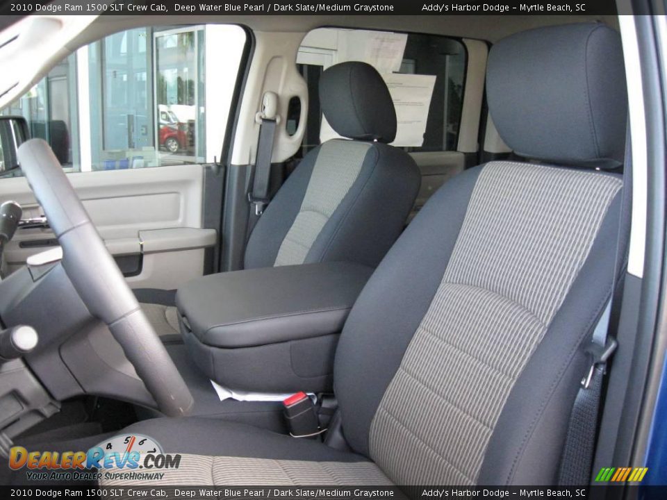2010 Dodge Ram 1500 SLT Crew Cab Deep Water Blue Pearl / Dark Slate/Medium Graystone Photo #12
