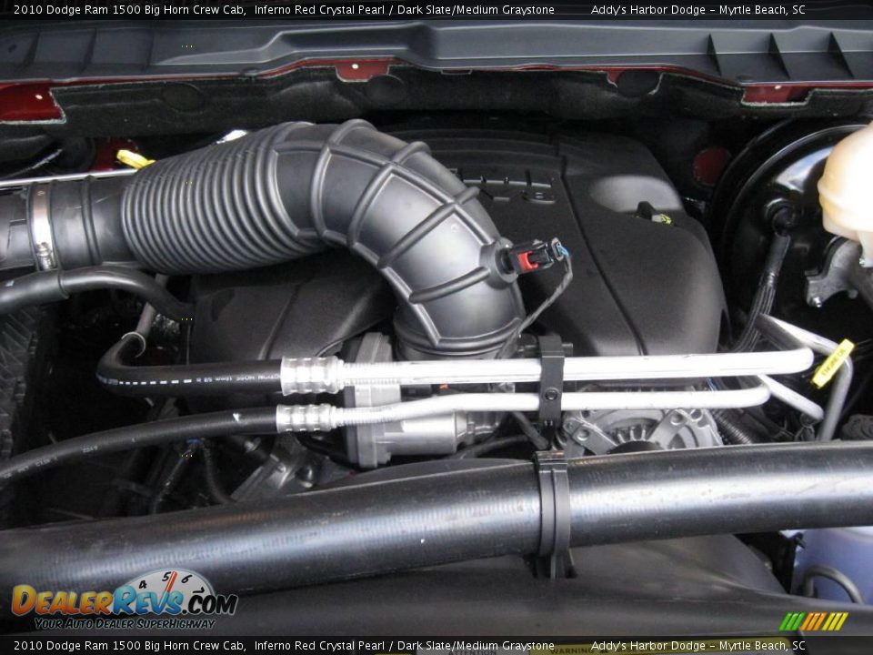 2010 Dodge Ram 1500 Big Horn Crew Cab Inferno Red Crystal Pearl / Dark Slate/Medium Graystone Photo #25