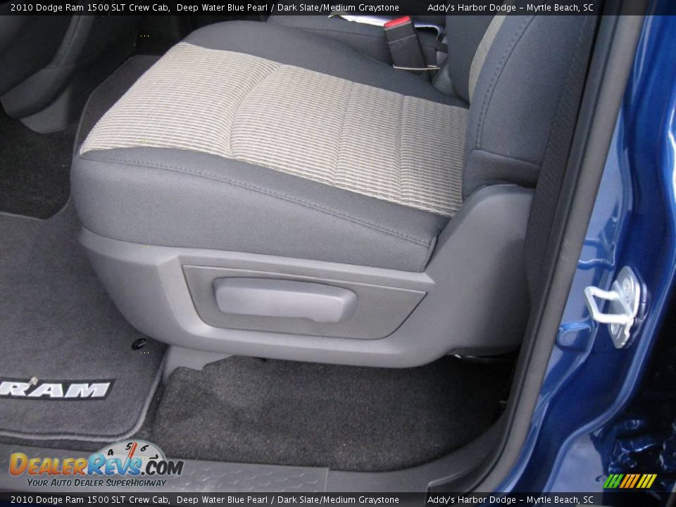2010 Dodge Ram 1500 SLT Crew Cab Deep Water Blue Pearl / Dark Slate/Medium Graystone Photo #13