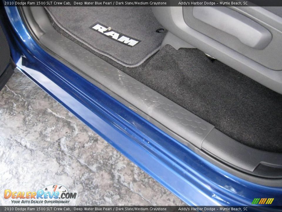 2010 Dodge Ram 1500 SLT Crew Cab Deep Water Blue Pearl / Dark Slate/Medium Graystone Photo #15