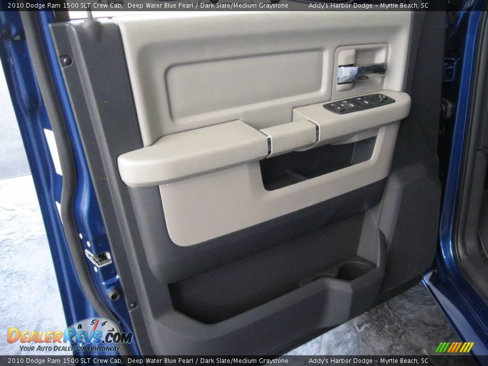 2010 Dodge Ram 1500 SLT Crew Cab Deep Water Blue Pearl / Dark Slate/Medium Graystone Photo #16