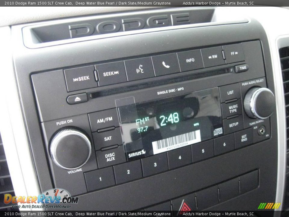 2010 Dodge Ram 1500 SLT Crew Cab Deep Water Blue Pearl / Dark Slate/Medium Graystone Photo #22