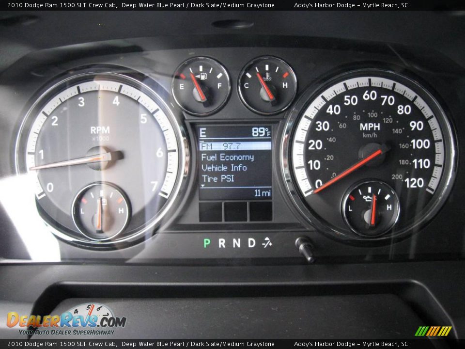2010 Dodge Ram 1500 SLT Crew Cab Deep Water Blue Pearl / Dark Slate/Medium Graystone Photo #25