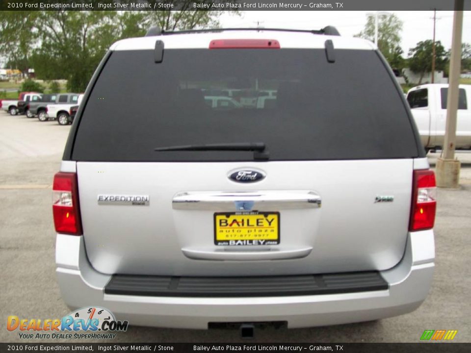 2010 Ford Expedition Limited Ingot Silver Metallic / Stone Photo #7