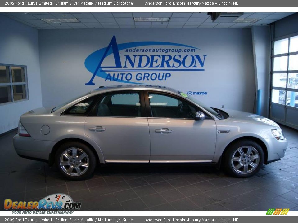 2009 Ford Taurus Limited Brilliant Silver Metallic / Medium Light Stone Photo #2