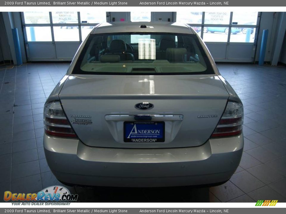 2009 Ford Taurus Limited Brilliant Silver Metallic / Medium Light Stone Photo #4
