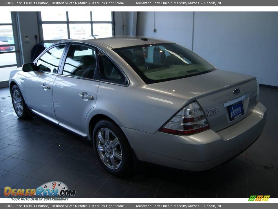 2009 Ford Taurus Limited Brilliant Silver Metallic / Medium Light Stone Photo #5