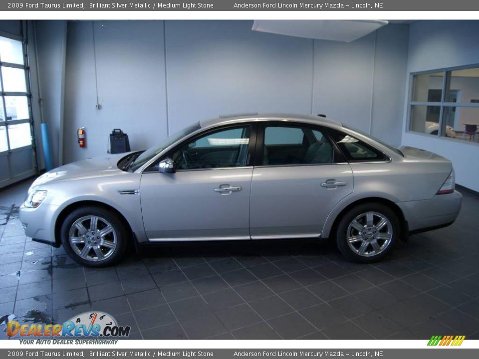 2009 Ford Taurus Limited Brilliant Silver Metallic / Medium Light Stone Photo #6