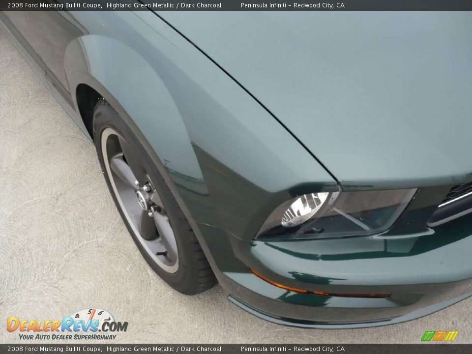 2008 Ford Mustang Bullitt Coupe Highland Green Metallic / Dark Charcoal Photo #9