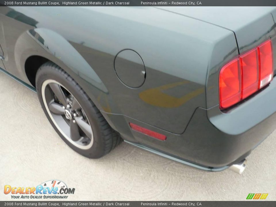 2008 Ford Mustang Bullitt Coupe Highland Green Metallic / Dark Charcoal Photo #11