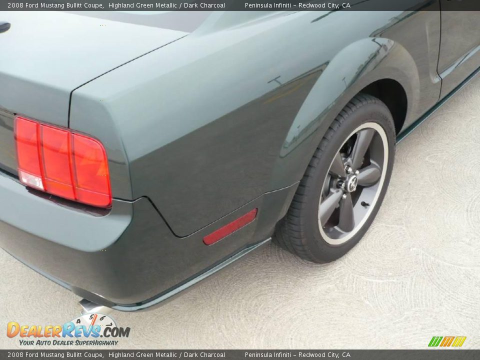 2008 Ford Mustang Bullitt Coupe Highland Green Metallic / Dark Charcoal Photo #12