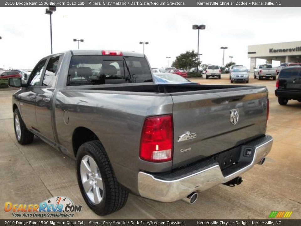 2010 Dodge Ram 1500 Big Horn Quad Cab Mineral Gray Metallic / Dark Slate/Medium Graystone Photo #3