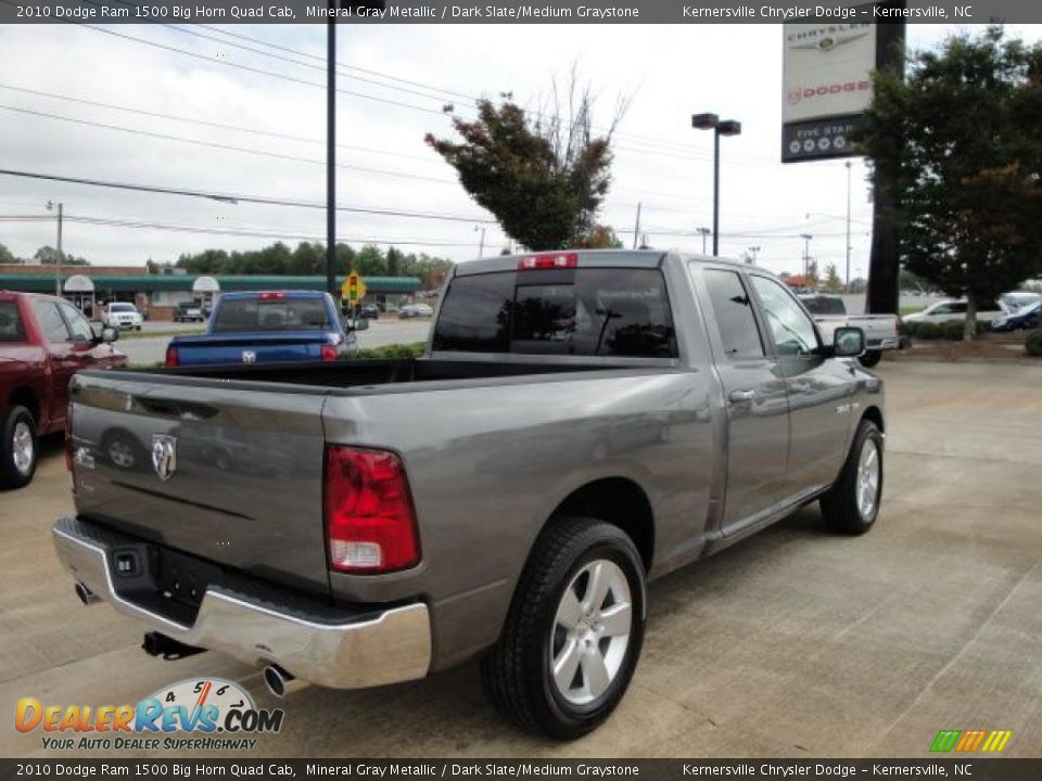 2010 Dodge Ram 1500 Big Horn Quad Cab Mineral Gray Metallic / Dark Slate/Medium Graystone Photo #5