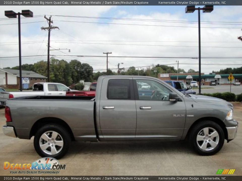 2010 Dodge Ram 1500 Big Horn Quad Cab Mineral Gray Metallic / Dark Slate/Medium Graystone Photo #6