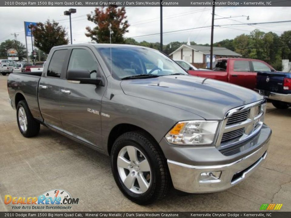2010 Dodge Ram 1500 Big Horn Quad Cab Mineral Gray Metallic / Dark Slate/Medium Graystone Photo #7