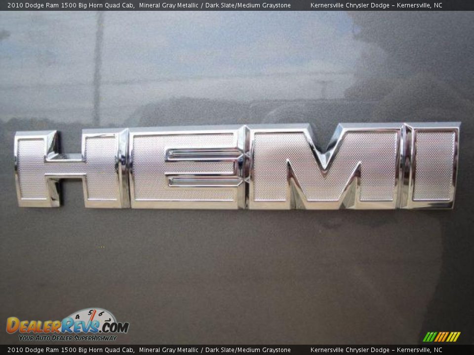 2010 Dodge Ram 1500 Big Horn Quad Cab Mineral Gray Metallic / Dark Slate/Medium Graystone Photo #9