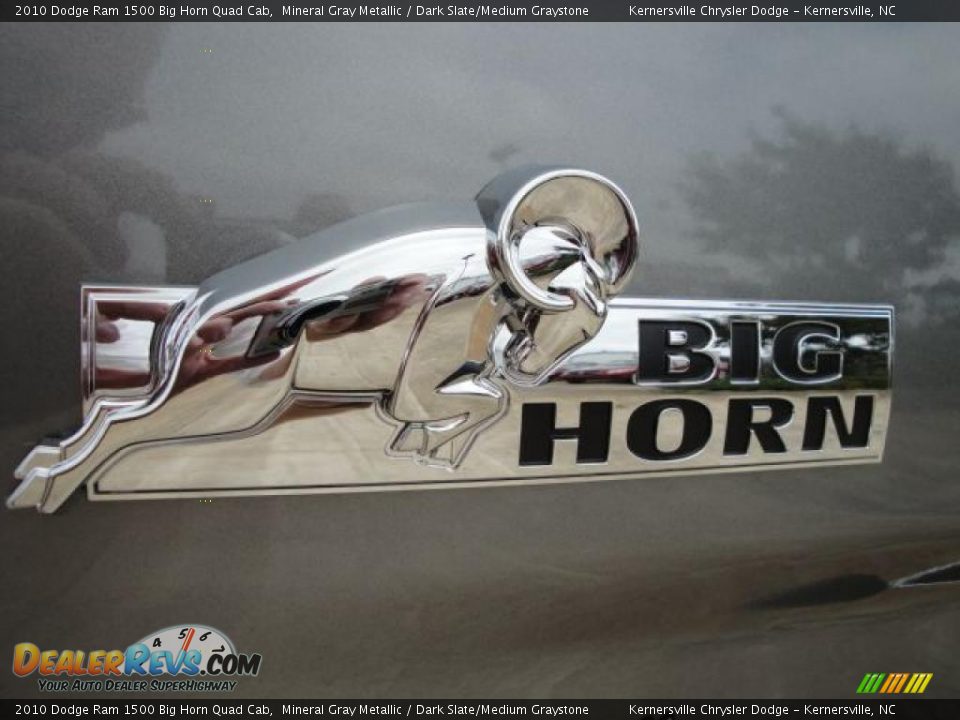 2010 Dodge Ram 1500 Big Horn Quad Cab Mineral Gray Metallic / Dark Slate/Medium Graystone Photo #10