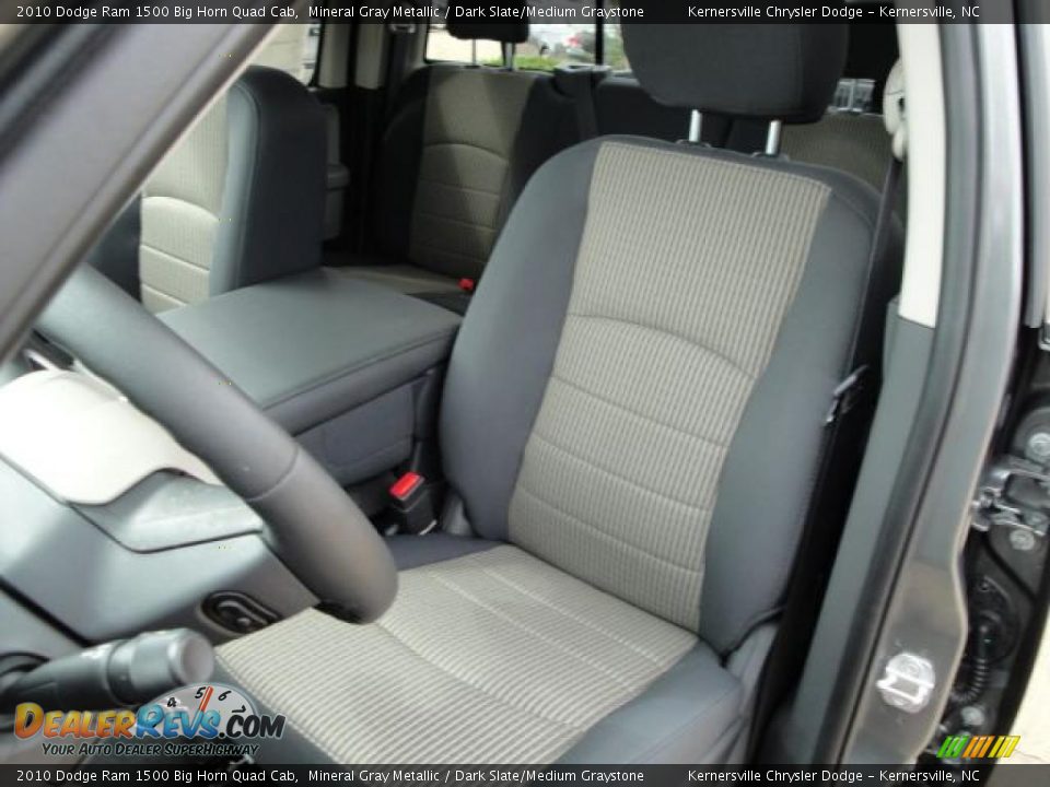 2010 Dodge Ram 1500 Big Horn Quad Cab Mineral Gray Metallic / Dark Slate/Medium Graystone Photo #13