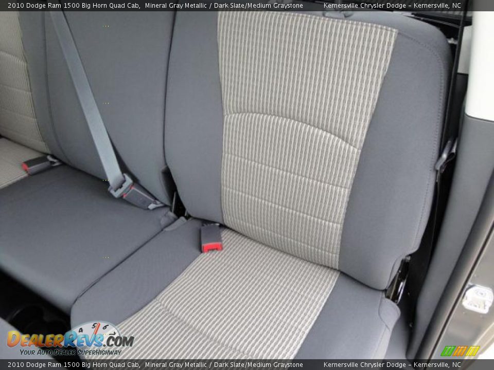 2010 Dodge Ram 1500 Big Horn Quad Cab Mineral Gray Metallic / Dark Slate/Medium Graystone Photo #15