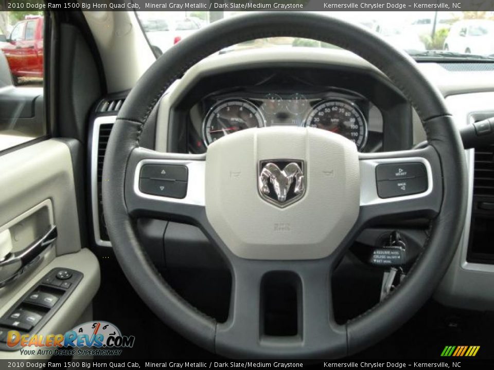 2010 Dodge Ram 1500 Big Horn Quad Cab Mineral Gray Metallic / Dark Slate/Medium Graystone Photo #18