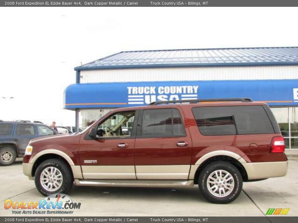 2008 Ford Expedition EL Eddie Bauer 4x4 Dark Copper Metallic / Camel Photo #1