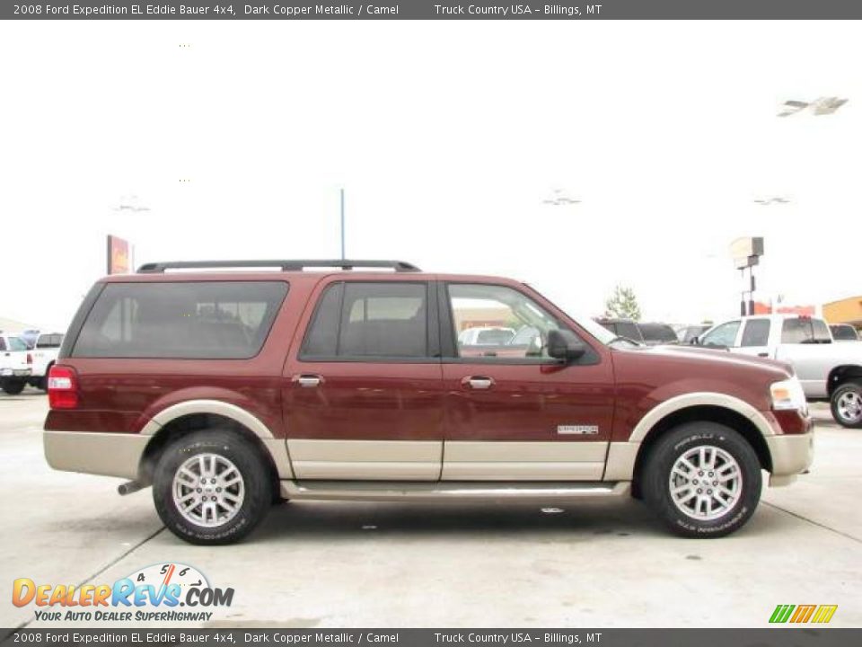 2008 Ford Expedition EL Eddie Bauer 4x4 Dark Copper Metallic / Camel Photo #4