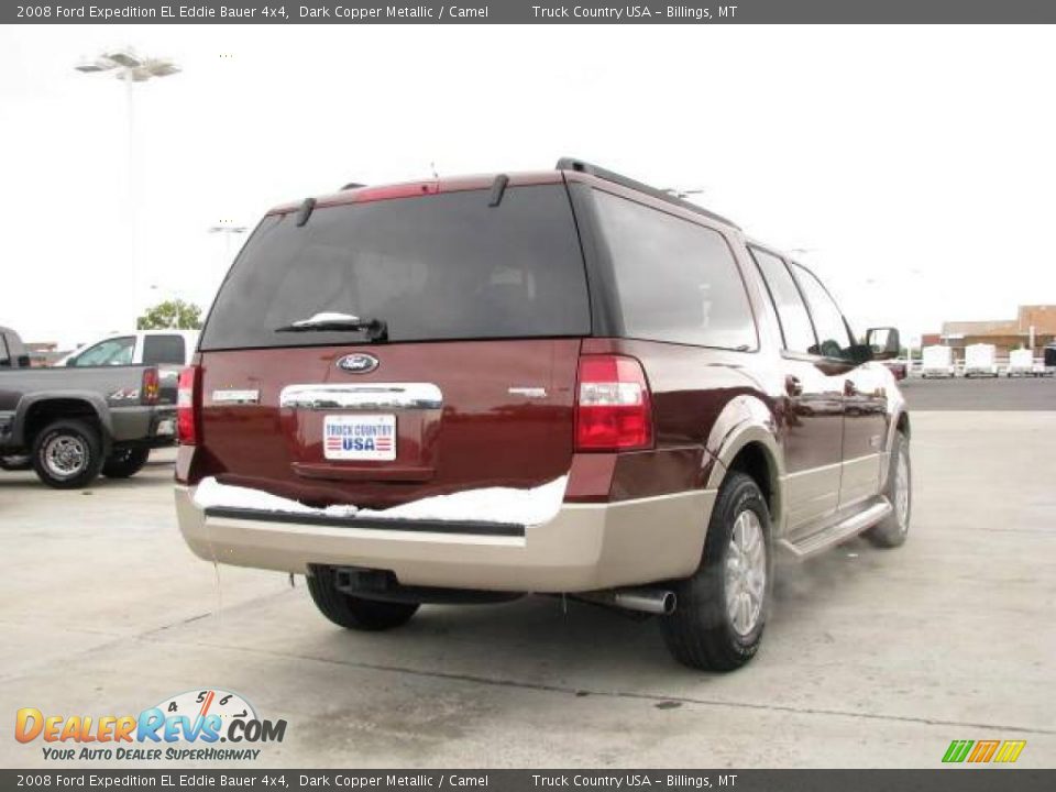 2008 Ford Expedition EL Eddie Bauer 4x4 Dark Copper Metallic / Camel Photo #5