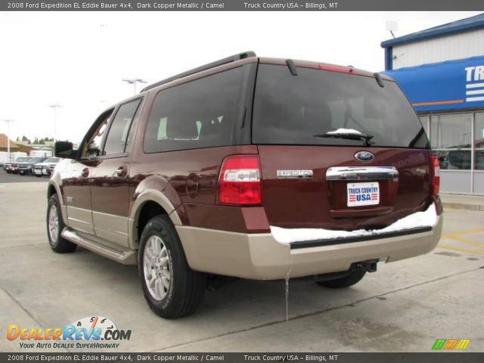 2008 Ford Expedition EL Eddie Bauer 4x4 Dark Copper Metallic / Camel Photo #6