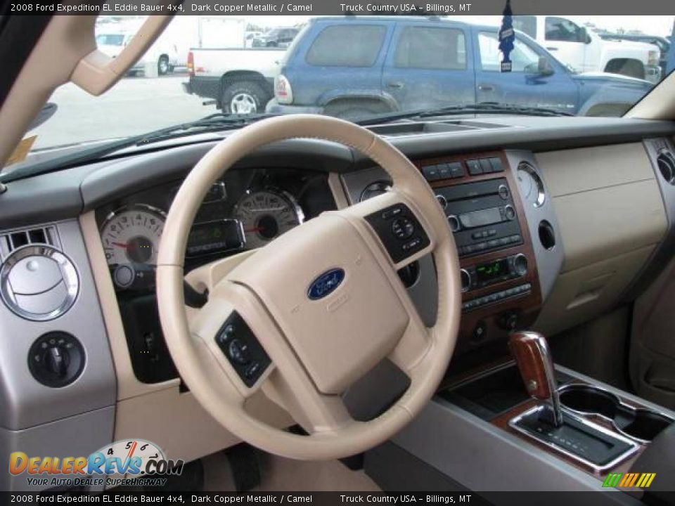 2008 Ford Expedition EL Eddie Bauer 4x4 Dark Copper Metallic / Camel Photo #12