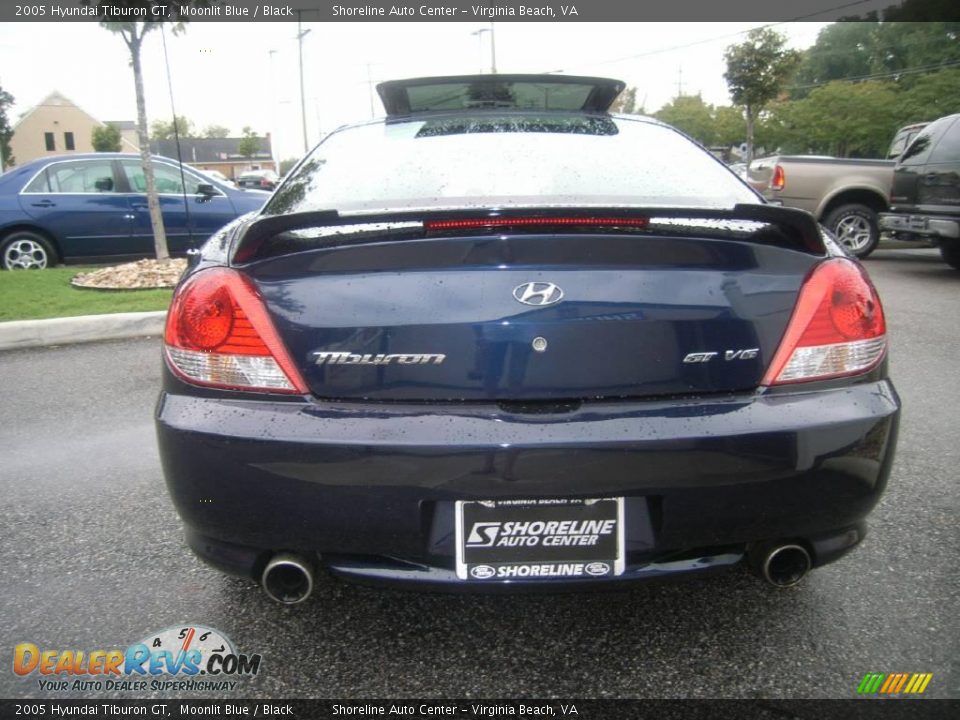 2005 Hyundai Tiburon GT Moonlit Blue / Black Photo #5