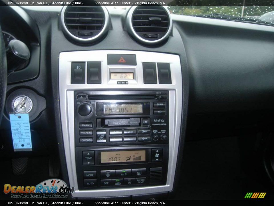 2005 Hyundai Tiburon GT Moonlit Blue / Black Photo #18