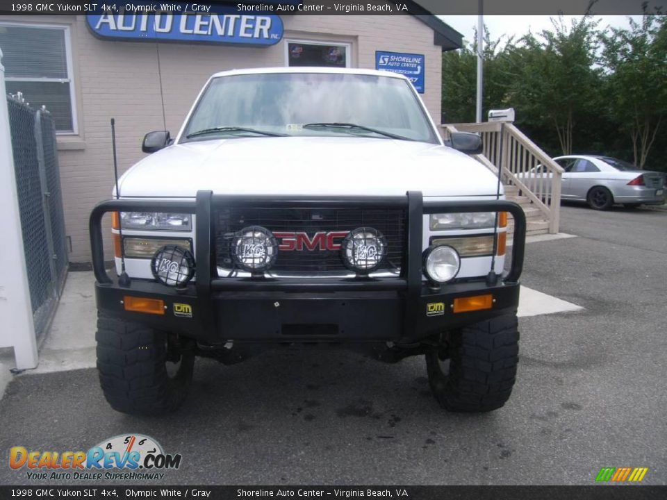 1998 GMC Yukon SLT 4x4 Olympic White / Gray Photo #1