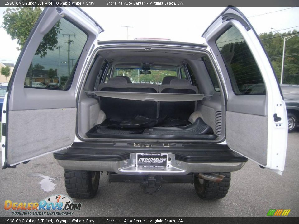 1998 GMC Yukon SLT 4x4 Olympic White / Gray Photo #6