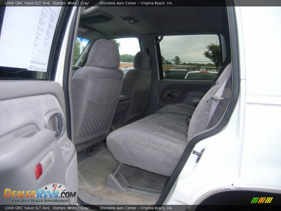 1998 GMC Yukon SLT 4x4 Olympic White / Gray Photo #12