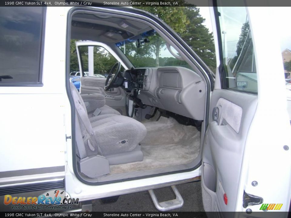 1998 GMC Yukon SLT 4x4 Olympic White / Gray Photo #13