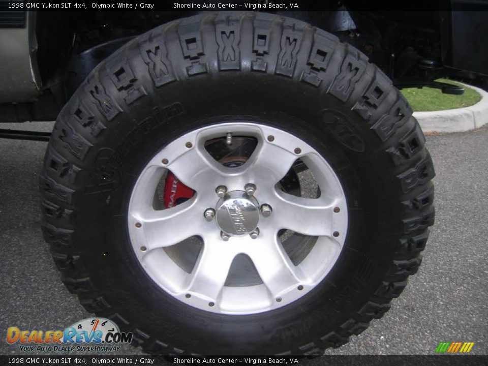 1998 GMC Yukon SLT 4x4 Olympic White / Gray Photo #14