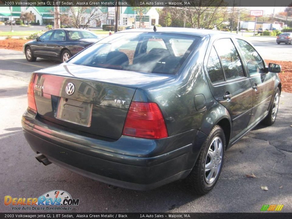 2003 Volkswagen Jetta GL 1.8T Sedan Alaska Green Metallic / Black Photo #2