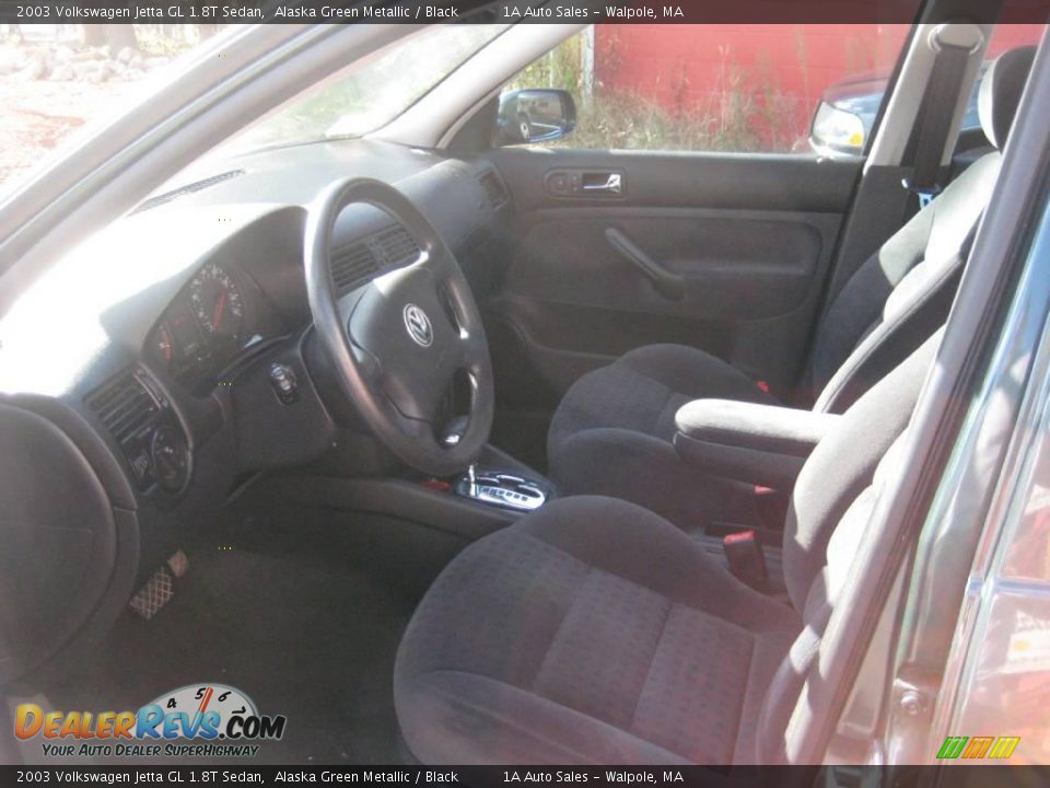2003 Volkswagen Jetta GL 1.8T Sedan Alaska Green Metallic / Black Photo #3